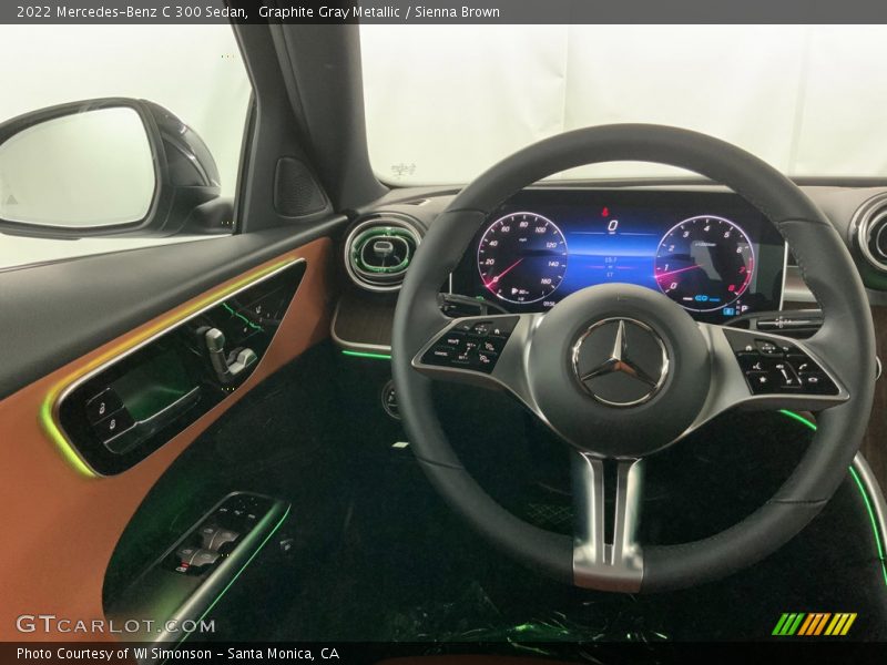 Graphite Gray Metallic / Sienna Brown 2022 Mercedes-Benz C 300 Sedan