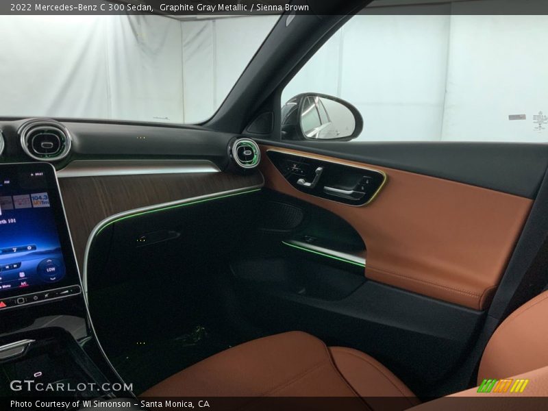 Graphite Gray Metallic / Sienna Brown 2022 Mercedes-Benz C 300 Sedan