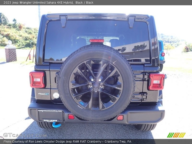 Black / Black 2023 Jeep Wrangler Unlimited Sahara 4XE Hybrid