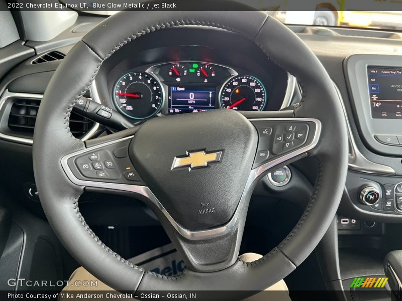 Blue Glow Metallic / Jet Black 2022 Chevrolet Equinox LT