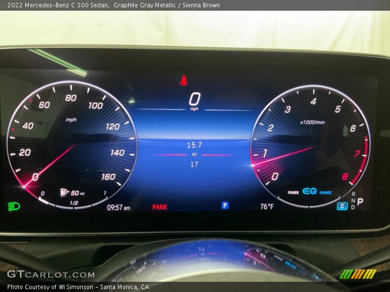 Graphite Gray Metallic / Sienna Brown 2022 Mercedes-Benz C 300 Sedan