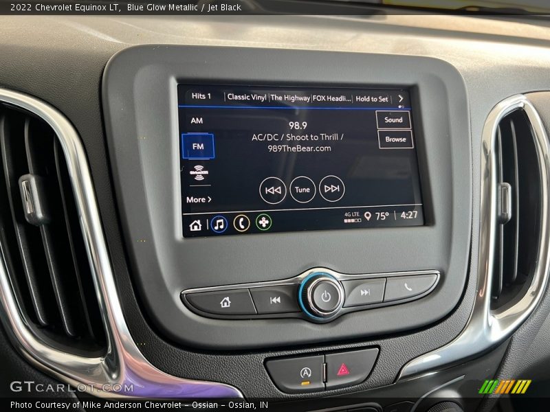 Blue Glow Metallic / Jet Black 2022 Chevrolet Equinox LT