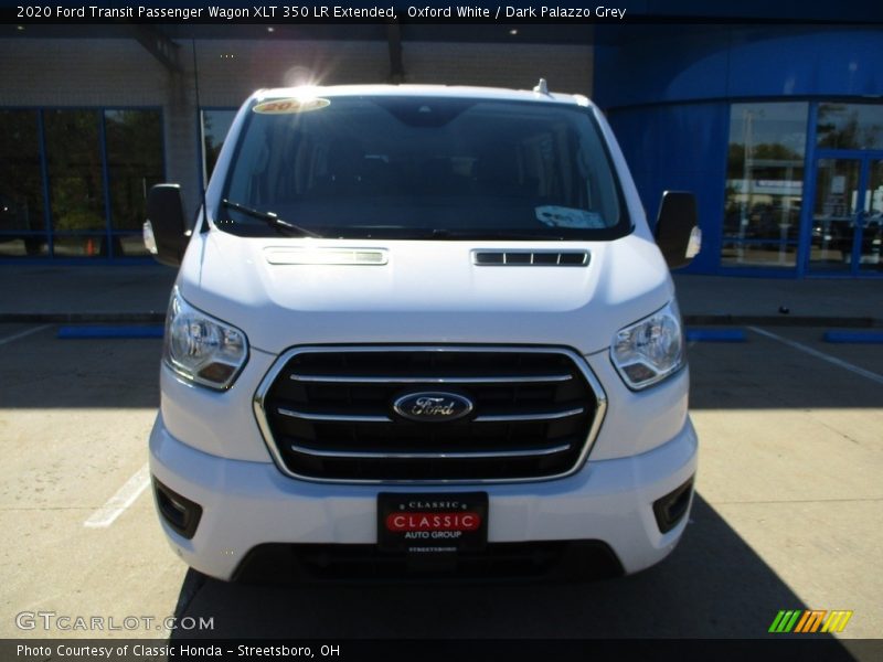 Oxford White / Dark Palazzo Grey 2020 Ford Transit Passenger Wagon XLT 350 LR Extended