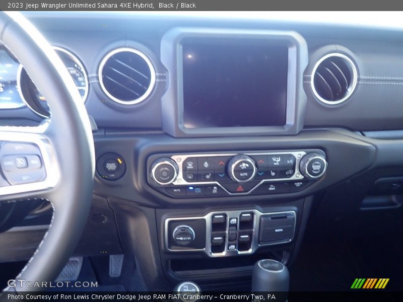 Black / Black 2023 Jeep Wrangler Unlimited Sahara 4XE Hybrid