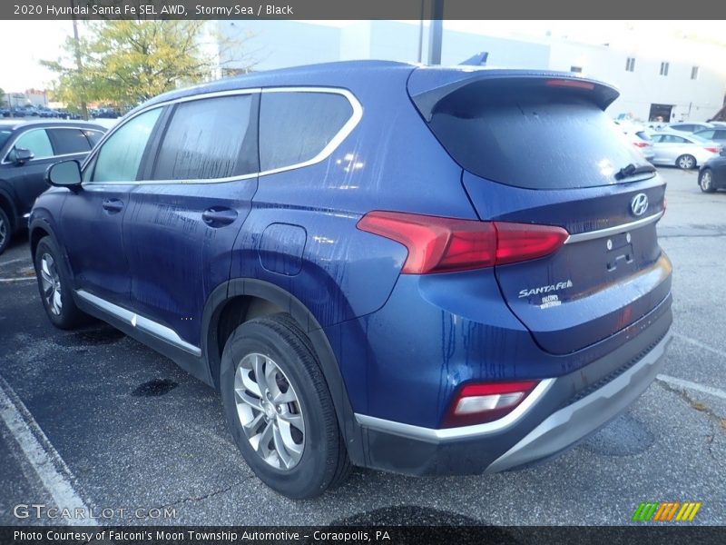 Stormy Sea / Black 2020 Hyundai Santa Fe SEL AWD