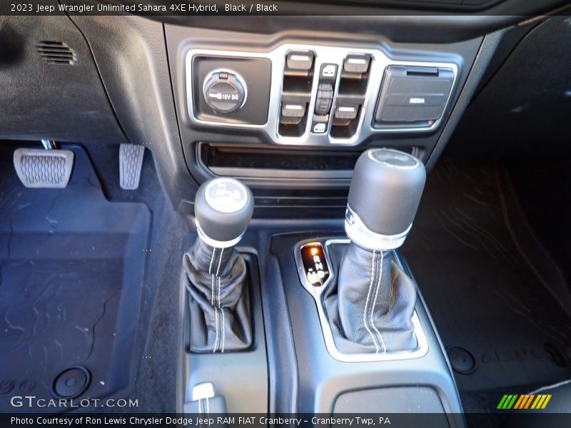 Black / Black 2023 Jeep Wrangler Unlimited Sahara 4XE Hybrid
