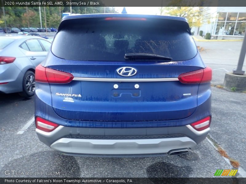 Stormy Sea / Black 2020 Hyundai Santa Fe SEL AWD