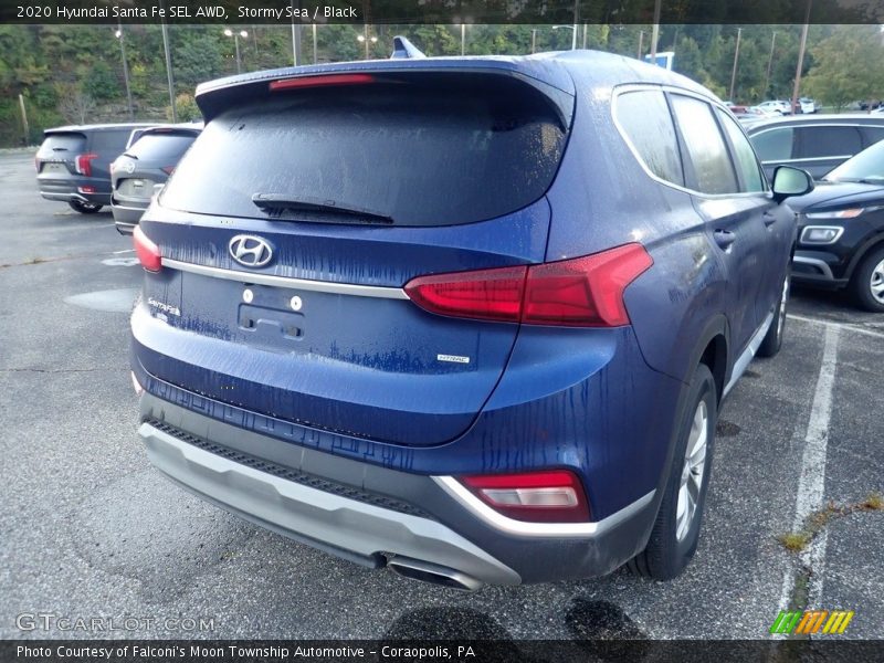 Stormy Sea / Black 2020 Hyundai Santa Fe SEL AWD