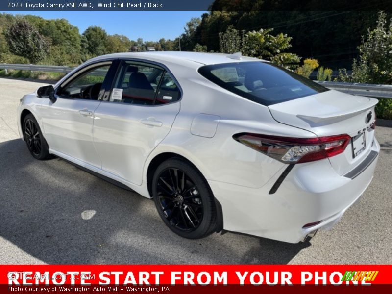 Wind Chill Pearl / Black 2023 Toyota Camry XSE AWD