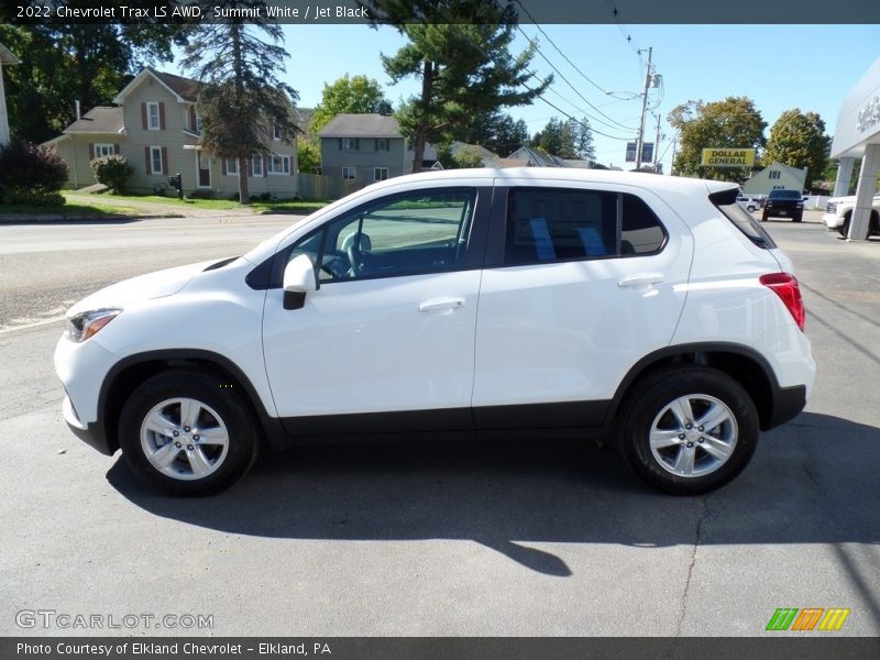 Summit White / Jet Black 2022 Chevrolet Trax LS AWD