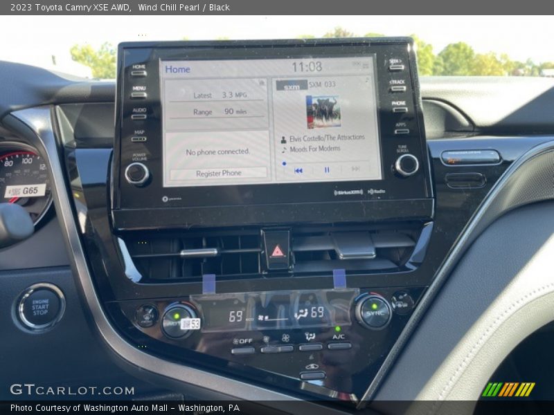 Wind Chill Pearl / Black 2023 Toyota Camry XSE AWD