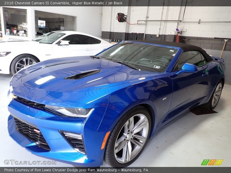 Hyper Blue Metallic / Jet Black 2016 Chevrolet Camaro SS Convertible