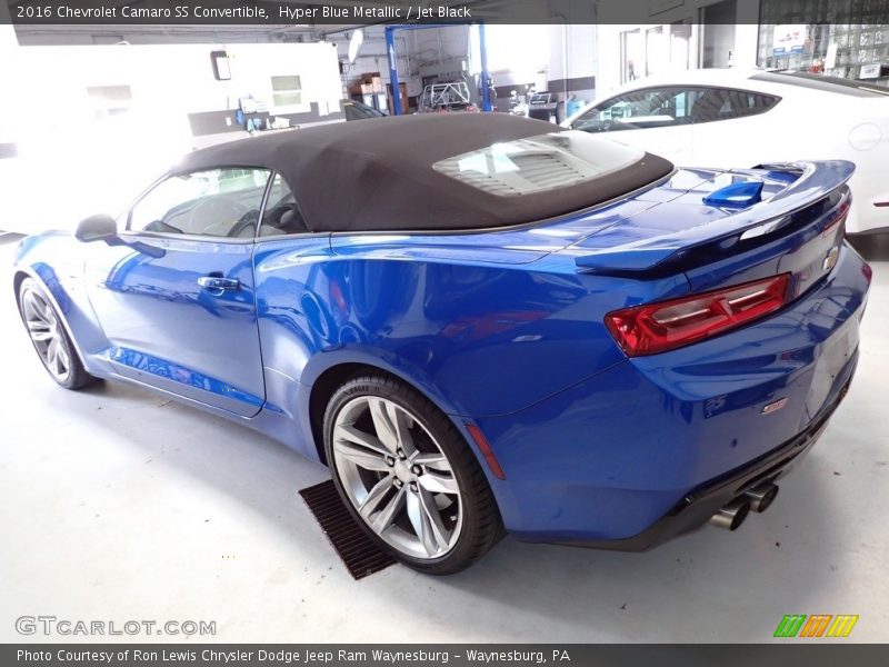 Hyper Blue Metallic / Jet Black 2016 Chevrolet Camaro SS Convertible