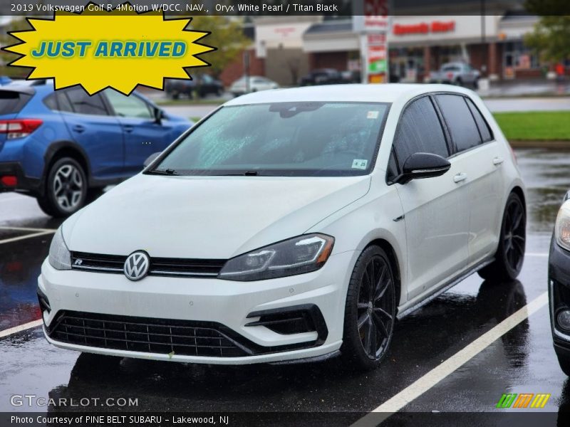 Oryx White Pearl / Titan Black 2019 Volkswagen Golf R 4Motion W/DCC. NAV.