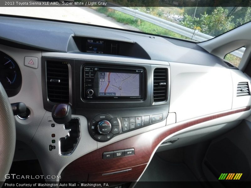 Super White / Light Gray 2013 Toyota Sienna XLE AWD