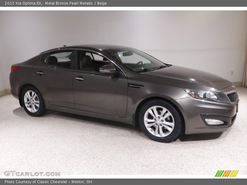 Metal Bronze Pearl Metallic / Beige 2013 Kia Optima EX