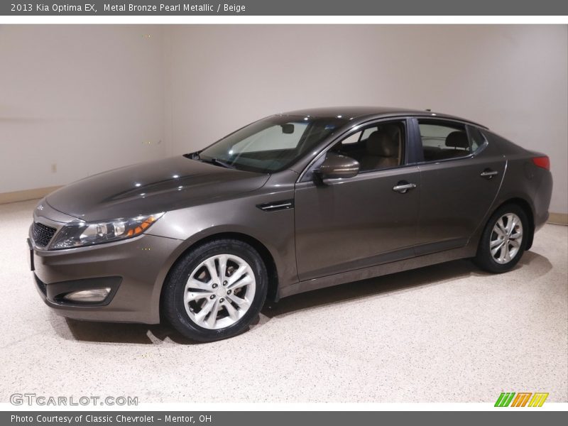 Metal Bronze Pearl Metallic / Beige 2013 Kia Optima EX
