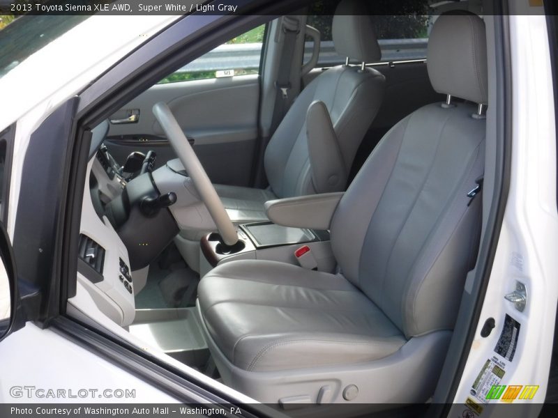 Super White / Light Gray 2013 Toyota Sienna XLE AWD