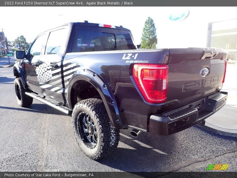 Agate Black Metallic / Black 2022 Ford F150 Sherrod XLT SuperCrew 4x4