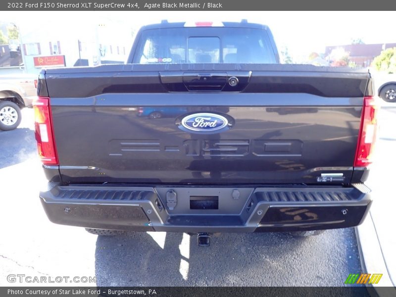 Agate Black Metallic / Black 2022 Ford F150 Sherrod XLT SuperCrew 4x4