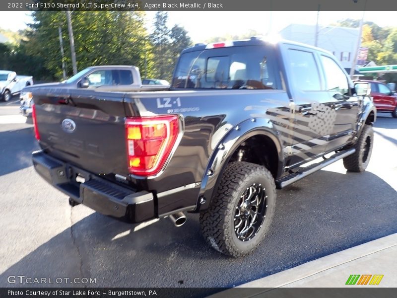 Agate Black Metallic / Black 2022 Ford F150 Sherrod XLT SuperCrew 4x4