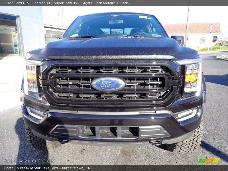 Agate Black Metallic / Black 2022 Ford F150 Sherrod XLT SuperCrew 4x4