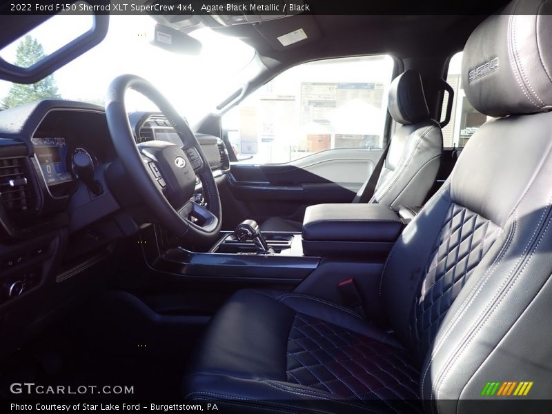 Agate Black Metallic / Black 2022 Ford F150 Sherrod XLT SuperCrew 4x4