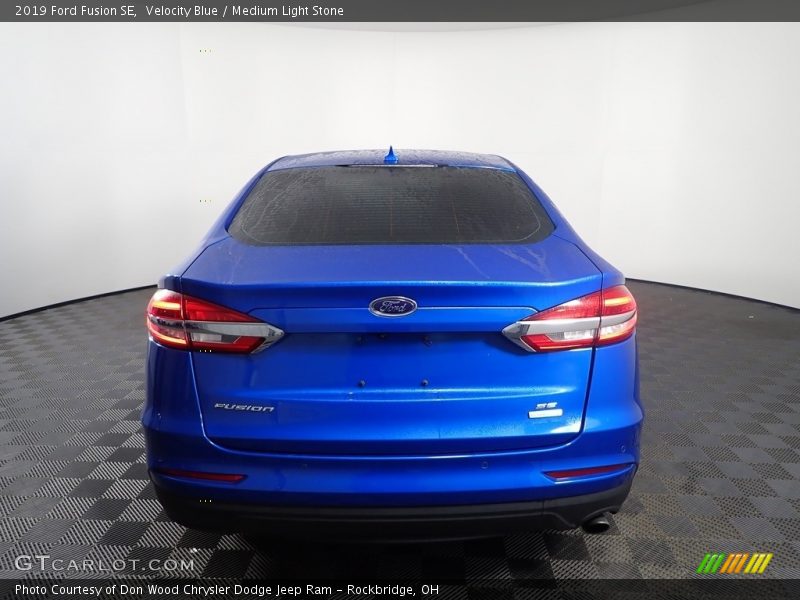 Velocity Blue / Medium Light Stone 2019 Ford Fusion SE
