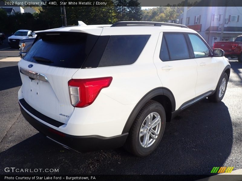 Star White Metallic / Ebony 2022 Ford Explorer XLT 4WD