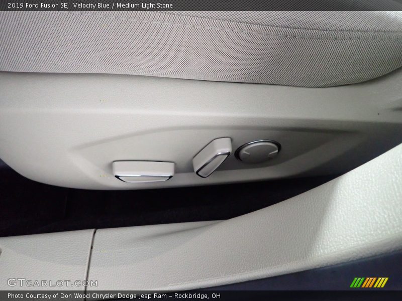Velocity Blue / Medium Light Stone 2019 Ford Fusion SE