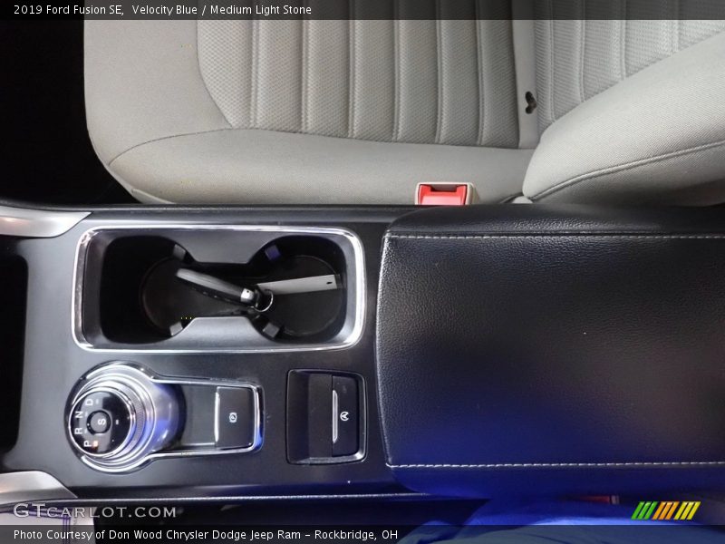 Velocity Blue / Medium Light Stone 2019 Ford Fusion SE