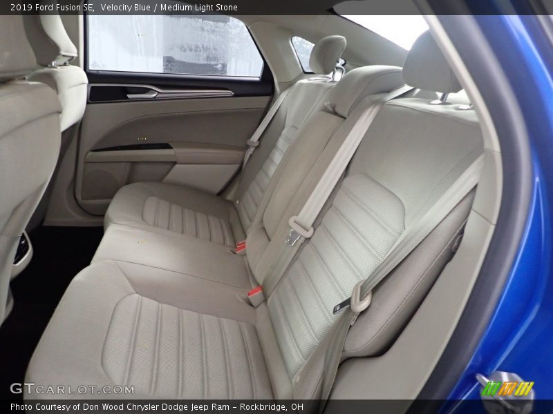 Velocity Blue / Medium Light Stone 2019 Ford Fusion SE