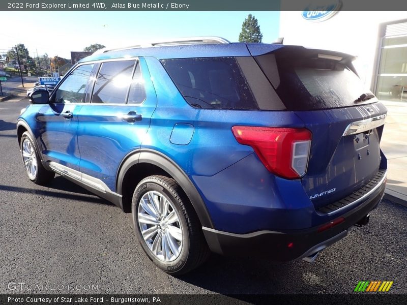Atlas Blue Metallic / Ebony 2022 Ford Explorer Limited 4WD