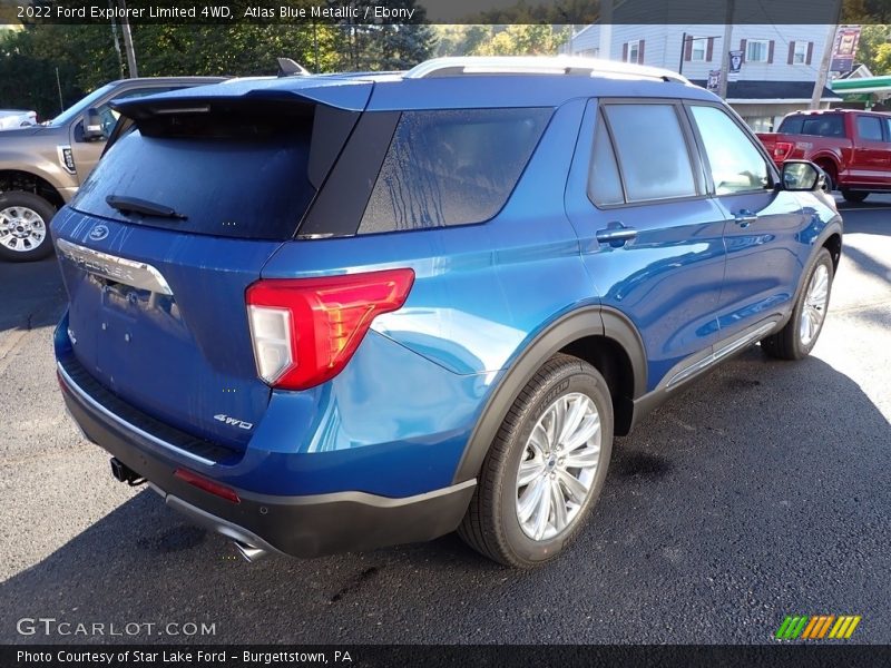 Atlas Blue Metallic / Ebony 2022 Ford Explorer Limited 4WD
