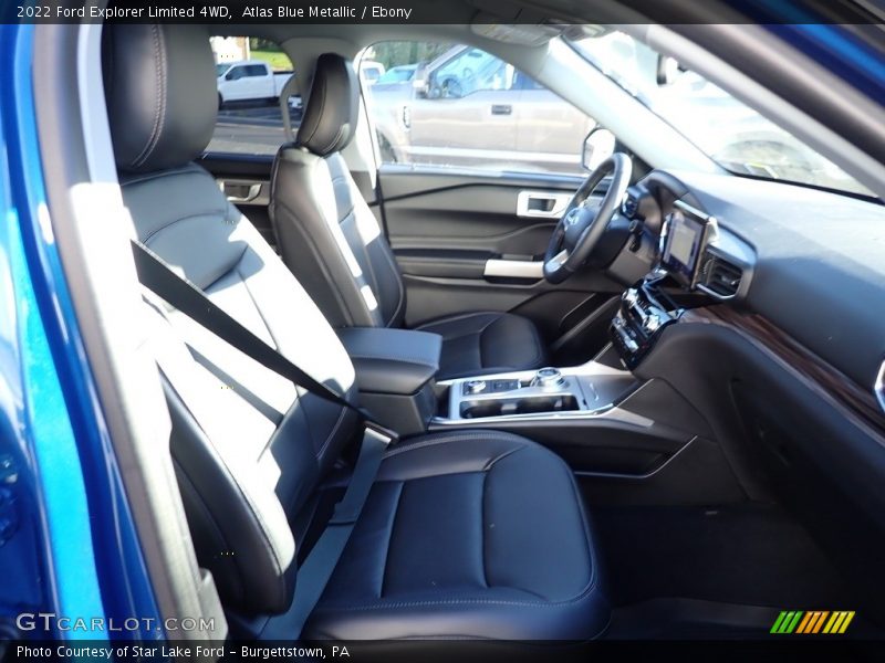 Atlas Blue Metallic / Ebony 2022 Ford Explorer Limited 4WD