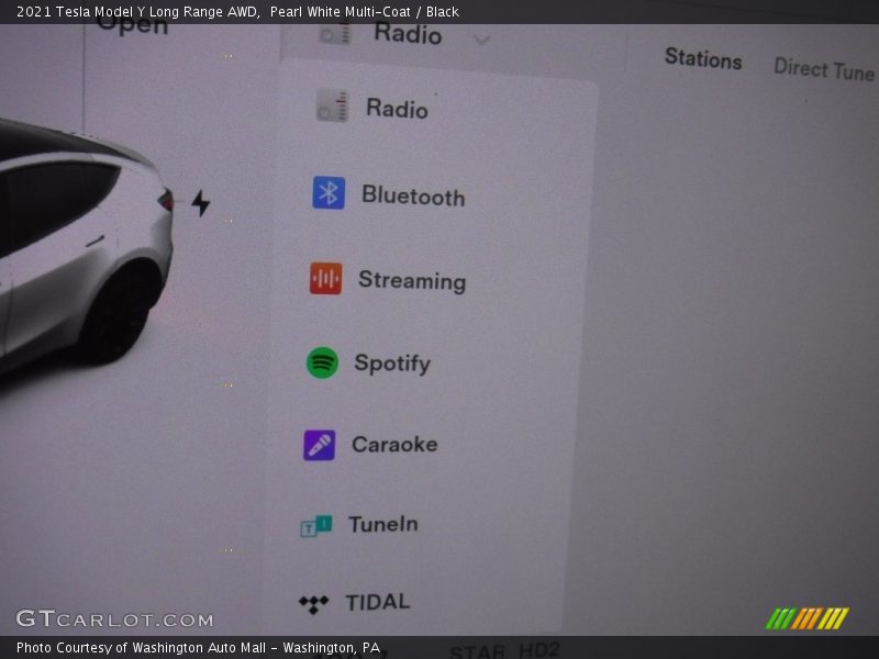 Pearl White Multi-Coat / Black 2021 Tesla Model Y Long Range AWD