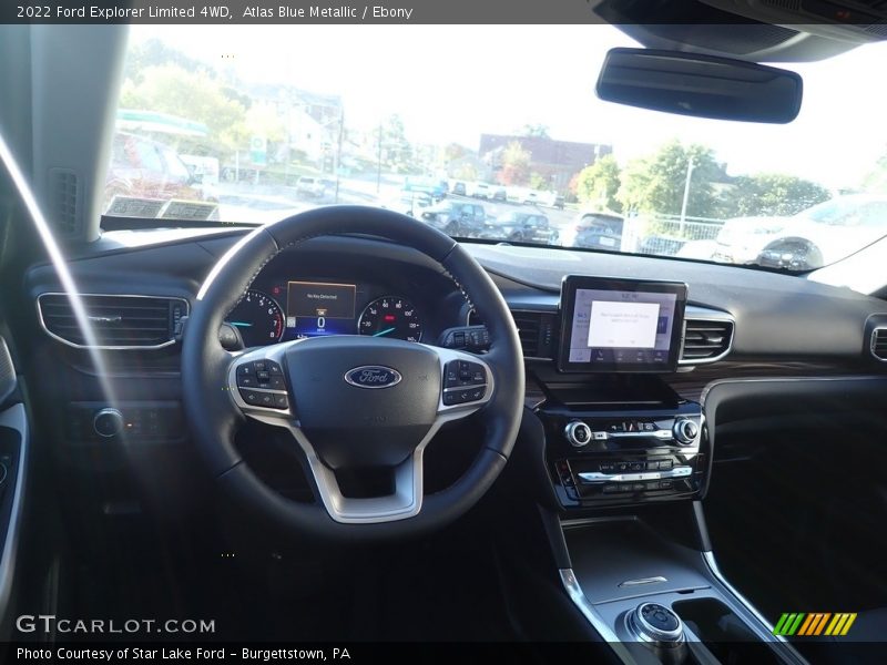 Atlas Blue Metallic / Ebony 2022 Ford Explorer Limited 4WD