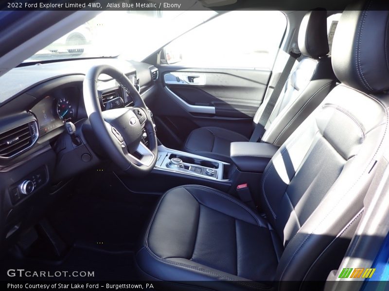 Atlas Blue Metallic / Ebony 2022 Ford Explorer Limited 4WD