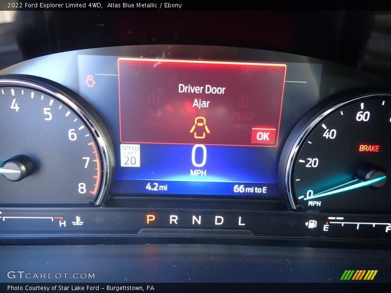 Atlas Blue Metallic / Ebony 2022 Ford Explorer Limited 4WD