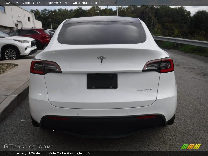 Pearl White Multi-Coat / Black 2021 Tesla Model Y Long Range AWD
