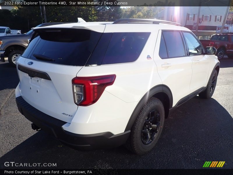 Star White Metallic / Deep Cypress 2022 Ford Explorer Timberline 4WD