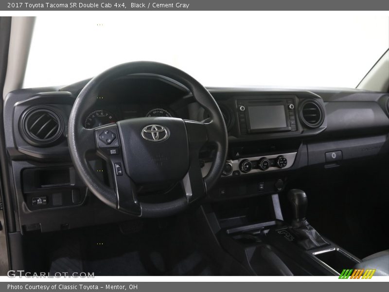 Black / Cement Gray 2017 Toyota Tacoma SR Double Cab 4x4