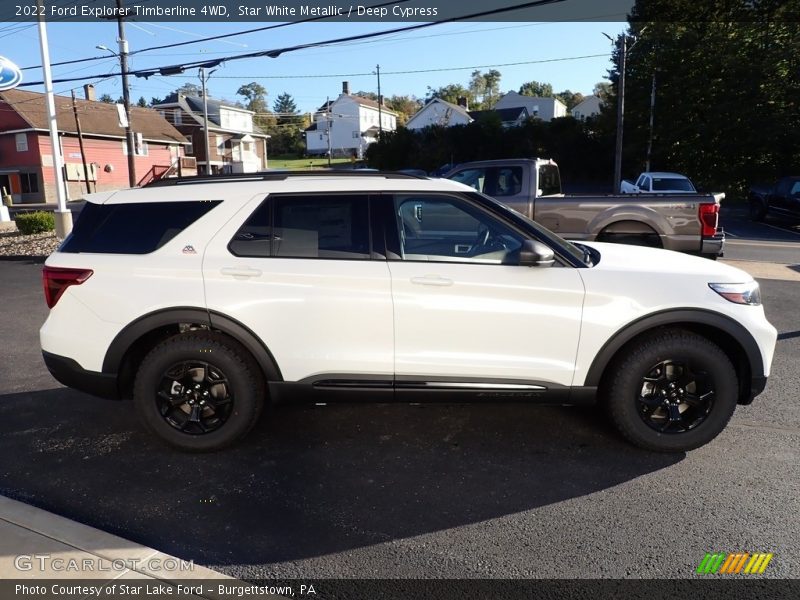 Star White Metallic / Deep Cypress 2022 Ford Explorer Timberline 4WD