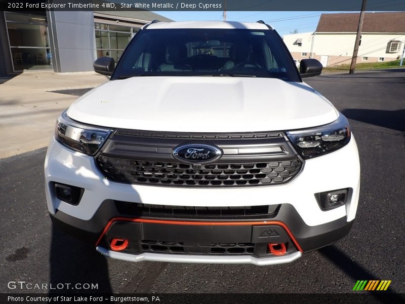 Star White Metallic / Deep Cypress 2022 Ford Explorer Timberline 4WD