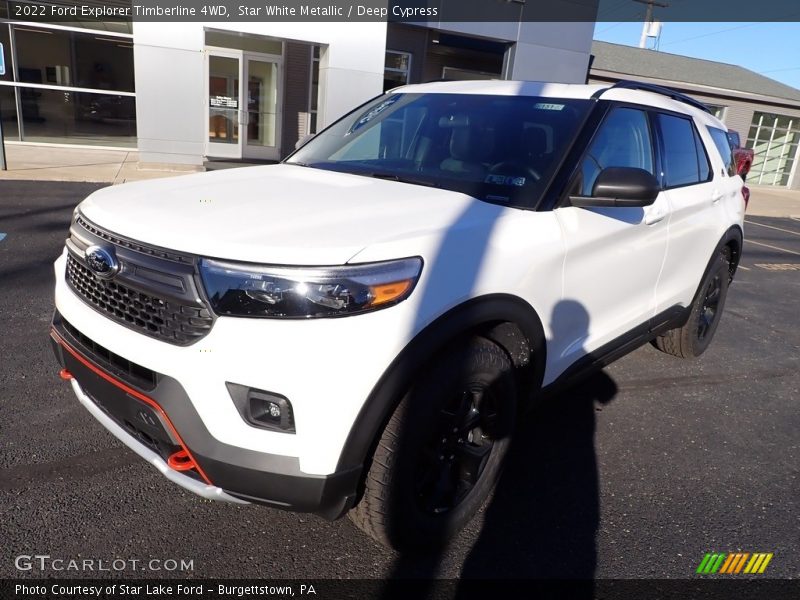 Star White Metallic / Deep Cypress 2022 Ford Explorer Timberline 4WD