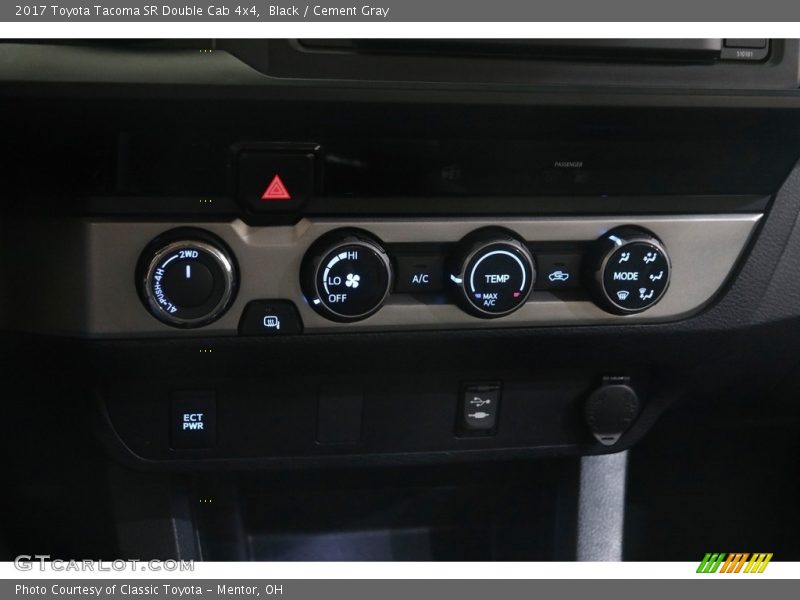 Black / Cement Gray 2017 Toyota Tacoma SR Double Cab 4x4
