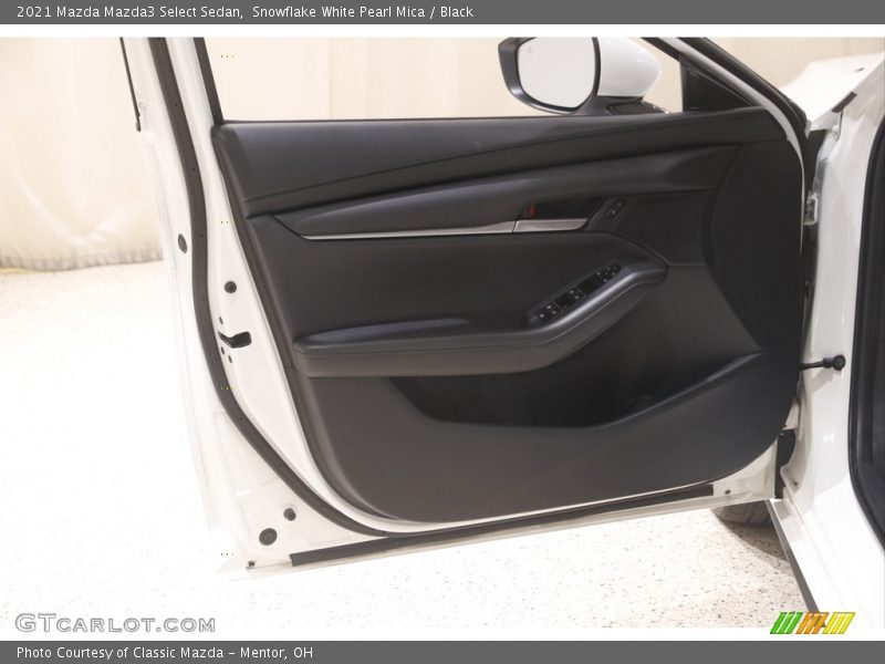 Snowflake White Pearl Mica / Black 2021 Mazda Mazda3 Select Sedan