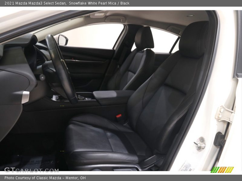 Snowflake White Pearl Mica / Black 2021 Mazda Mazda3 Select Sedan