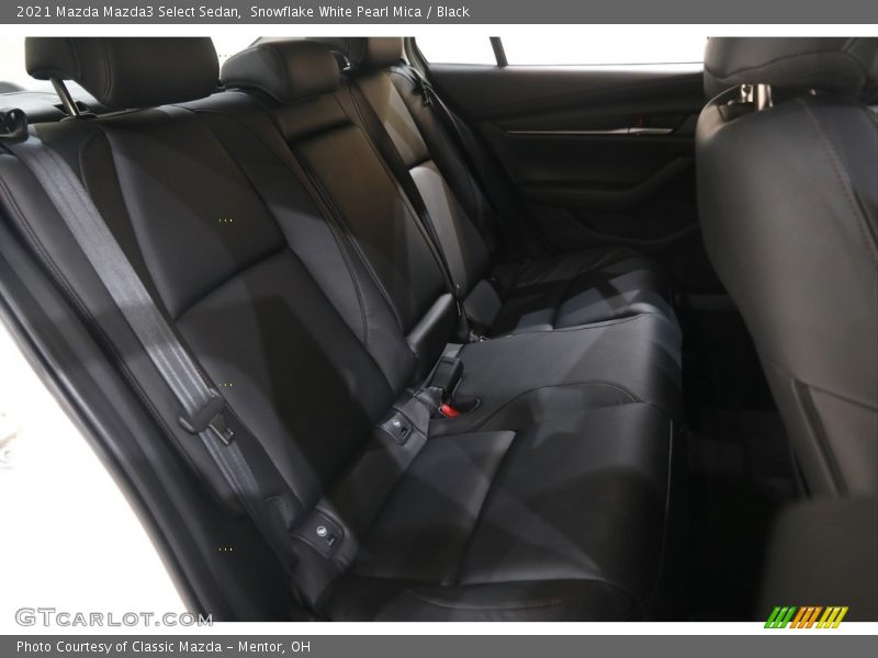 Snowflake White Pearl Mica / Black 2021 Mazda Mazda3 Select Sedan