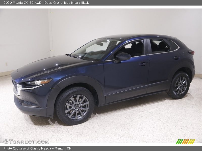 Deep Crystal Blue Mica / Black 2020 Mazda CX-30 AWD